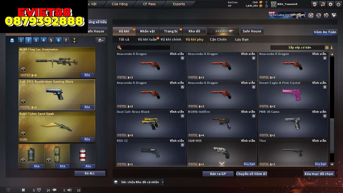 shop acc cf uy tin gia re